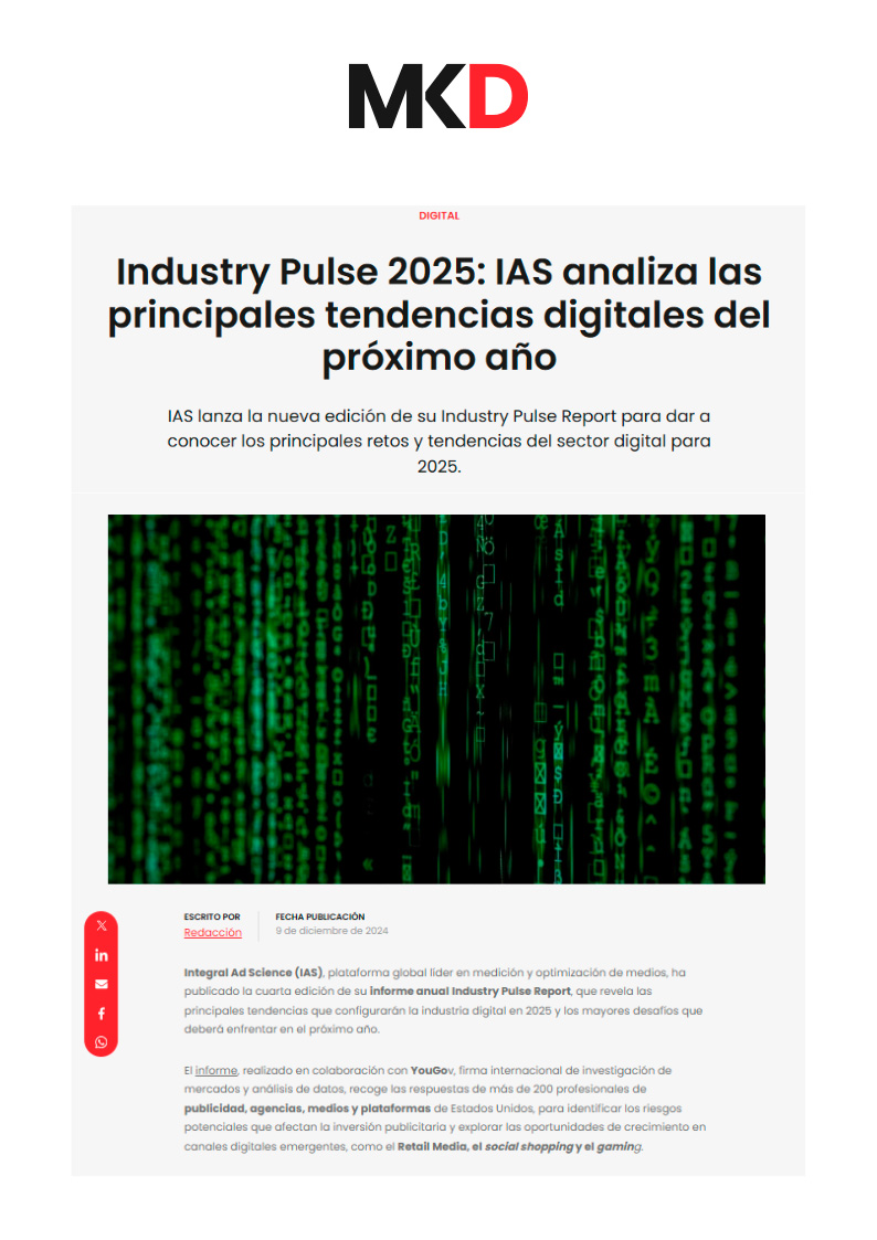 IAS Industry pulse en Marketing Directo