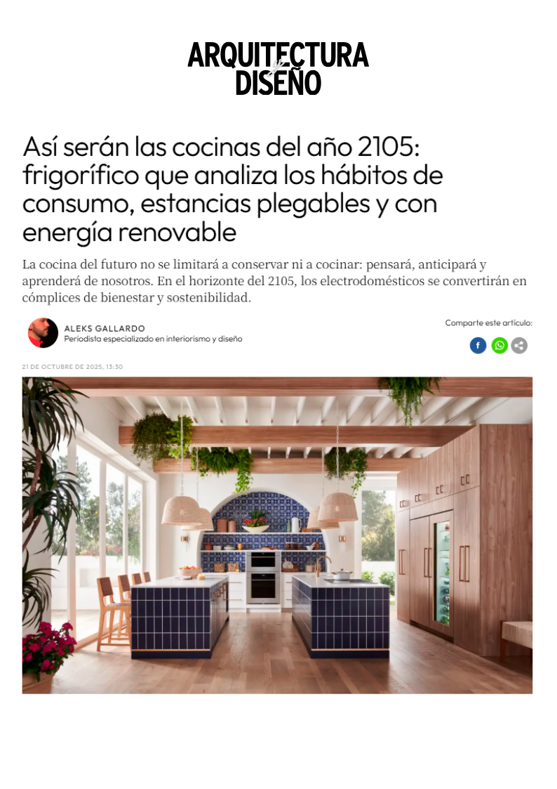 Subzero and Wolf en Arquitectura y Diseño online frigoríficos