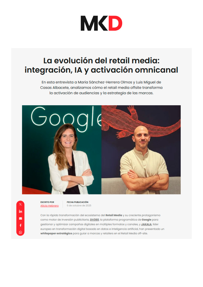 DV 360 en Marketing Directo online