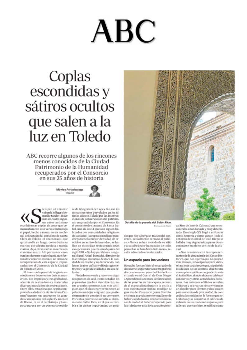 Consorcio de Toledo en ABC